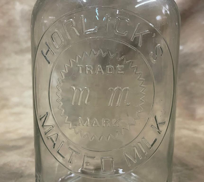Antique Horlicks Malted Milk Country Store Jar