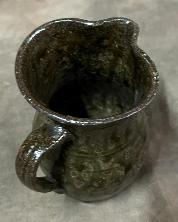 Shelby West Signed Alkaline Glazed Five-Inch Pitcher