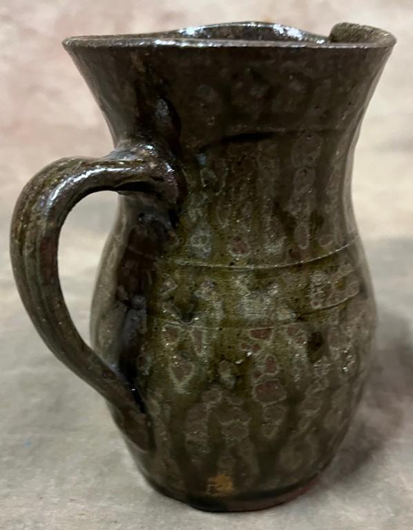 Shelby West Signed Alkaline Glazed Five-Inch Pitcher