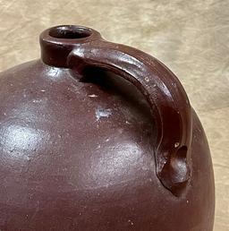 Single Handle Brown Glaze Two-Three Gallon Jug