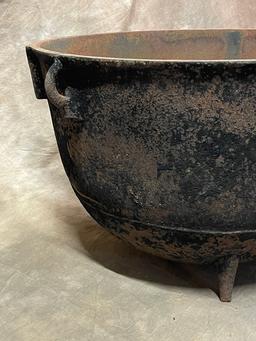 Antique Cast Iron Three-Legged Pot