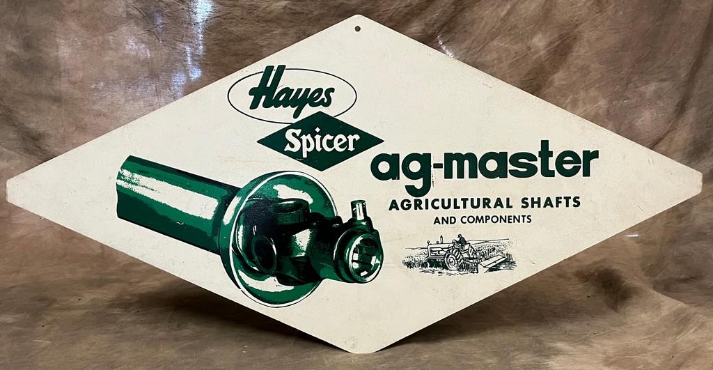 Fiber Board Double Side Sign For Hayes Spicer Ag-Master