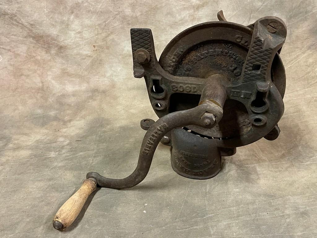 Antique Cast Iron 1903 Black Hawk Corn Sheller