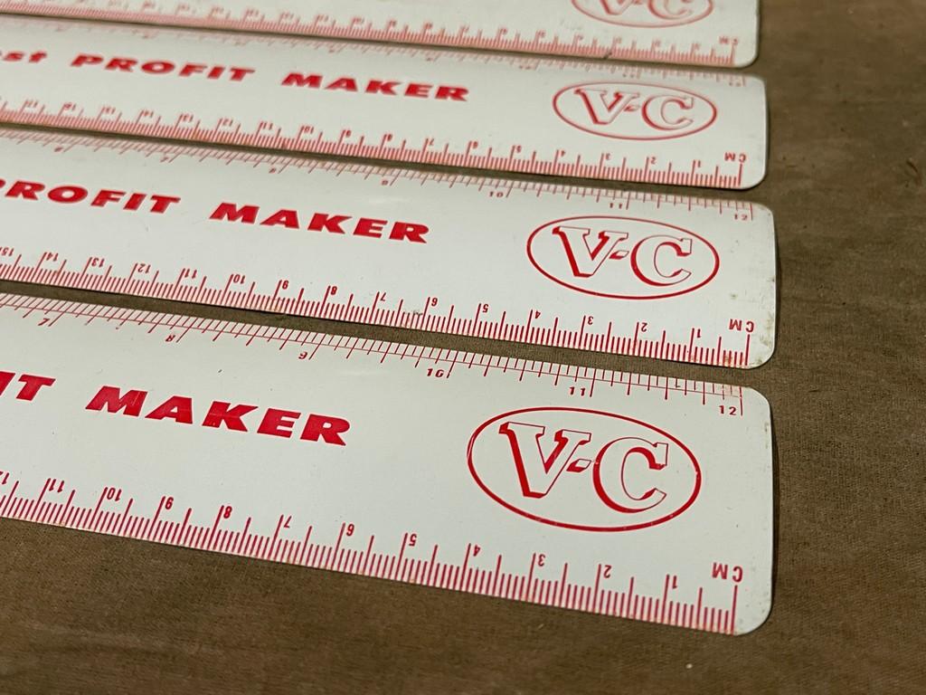 Lot Of 7 Vintage VC Metal Rulers