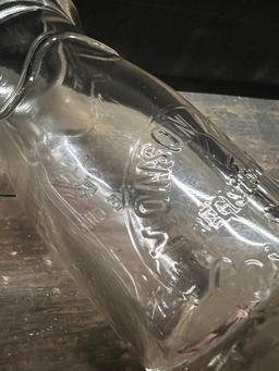 Monson Milk Company Embossed Milk Bottle One Gill (Quarter of a Pint)
