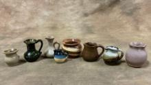 Eight Miniature Pottery Pieces