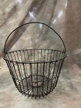 Antique Wire Egg Basket