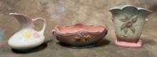 Lot of Three Hull Pottery Pieces