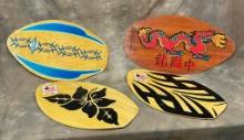 Vintage Four Skim Boards