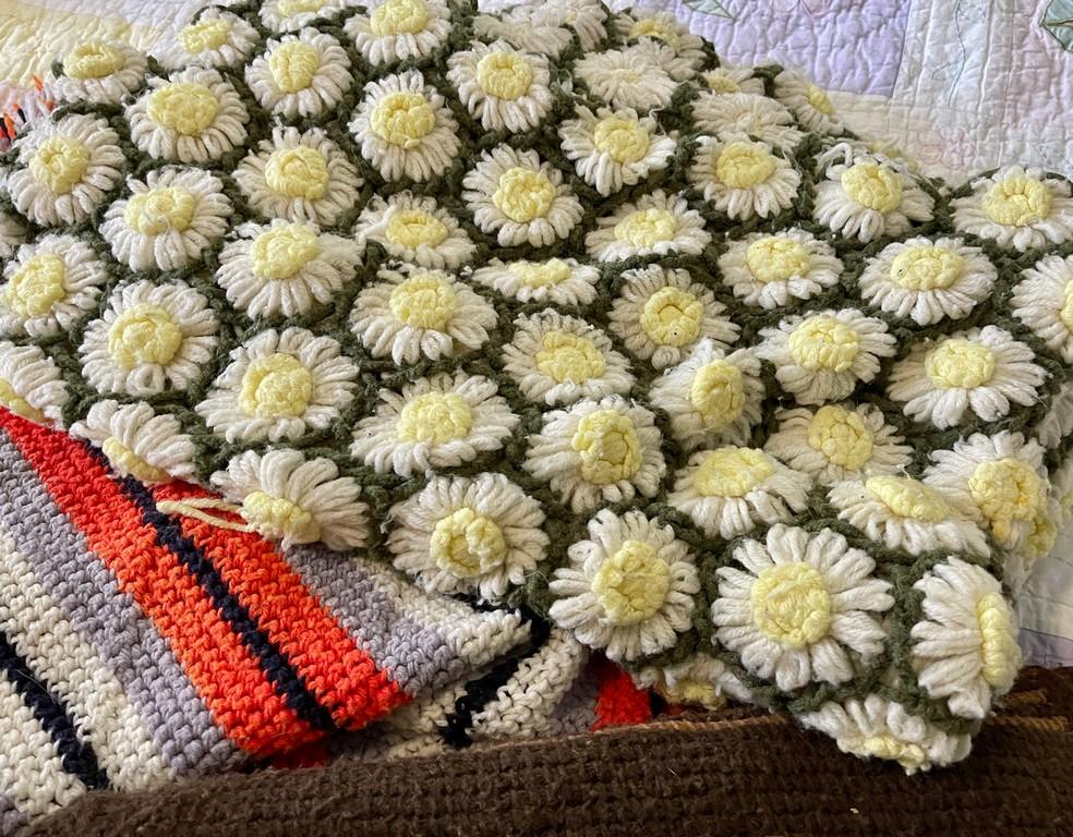 4 Crocheted Afghans