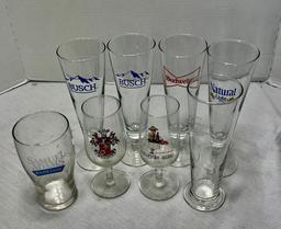 8 Beer Glasses