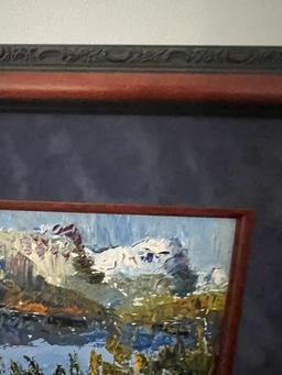 Signed Oil On Board In Frame