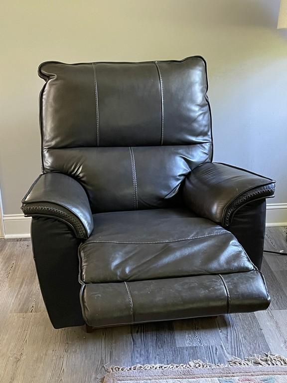 Black Leather Recliner