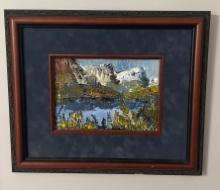 Signed Oil On Board In Frame