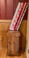 Pine Potato Box with Lid and Wrapping Paper