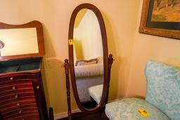 Oval Cheval Mirror