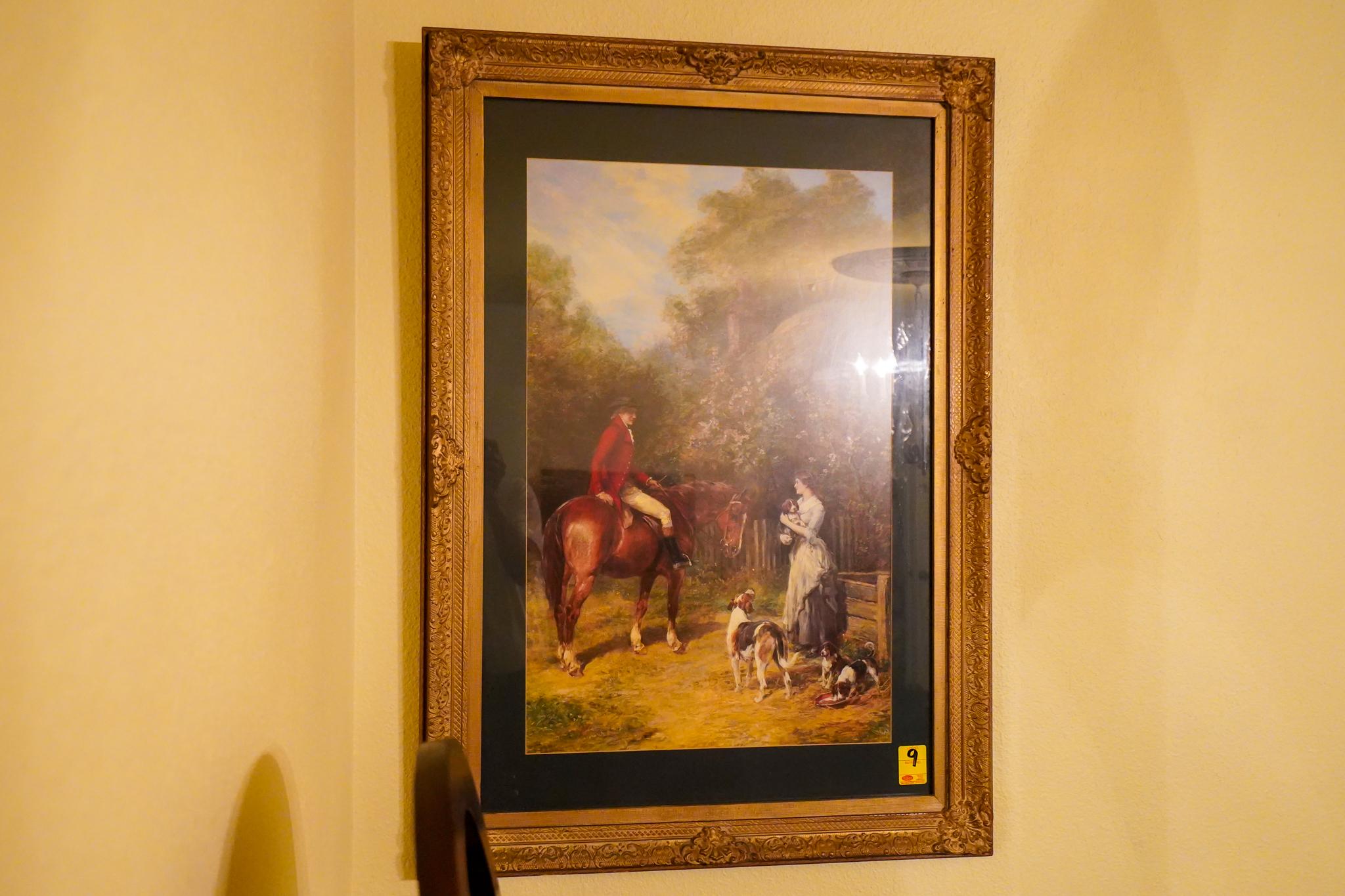 Framed Fox Hunt Picture