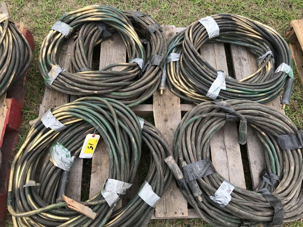 welding leads, approximately 800'