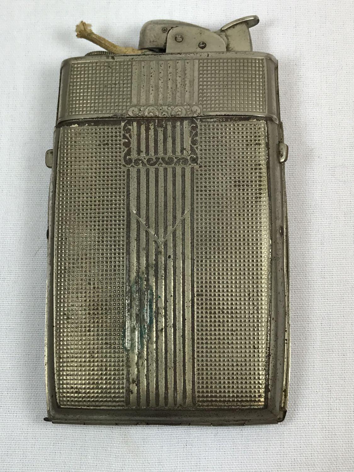 vintage Evans cigarette ''flask'' case/lighter