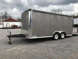 2012 Royal Cargo 16' RSTCH85X enclosed trailer, tandem axle, electric brakes, rear door ramp, side d
