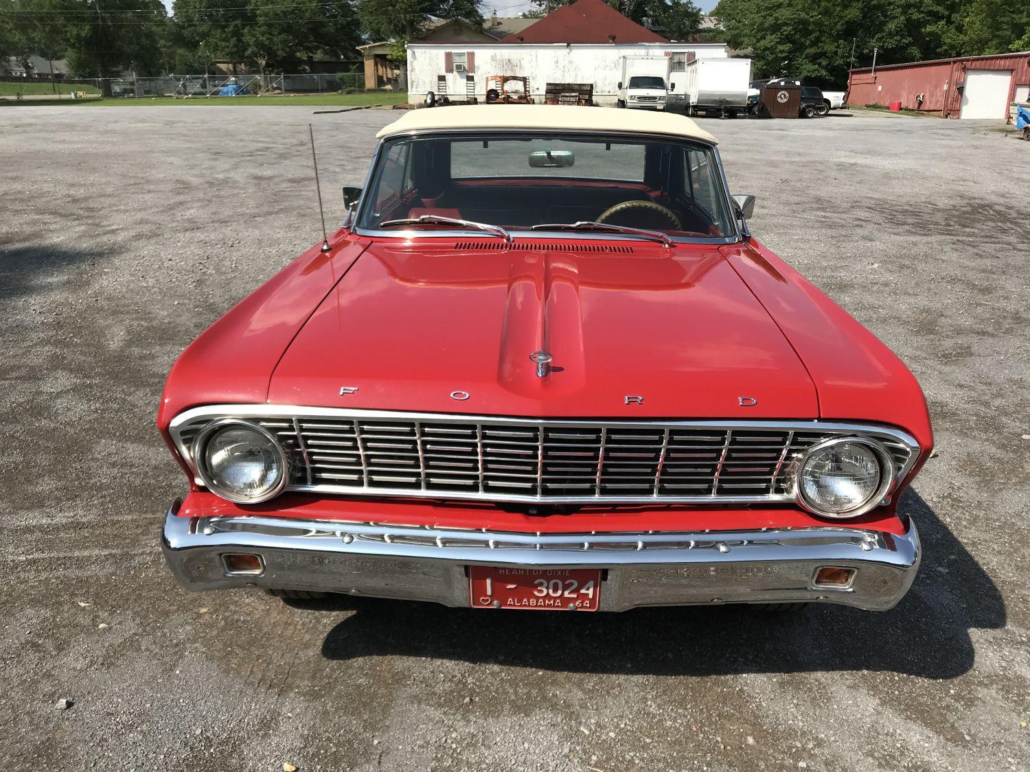 1964 Ford Falcon Futura 2-door convertible, shows 13007 (actual mileage in