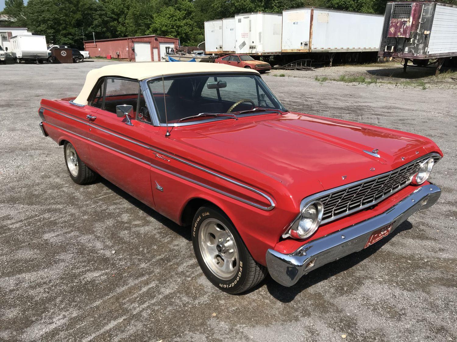 1964 Ford Falcon Futura 2-door convertible, shows 13007 (actual mileage in