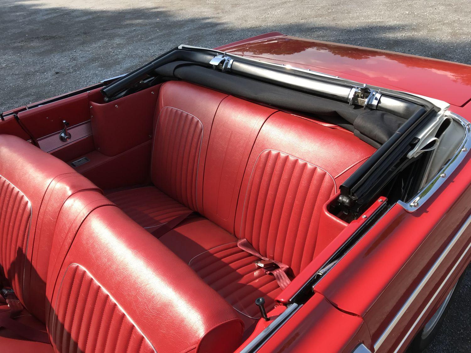 1964 Ford Falcon Futura 2-door convertible, shows 13007 (actual mileage in