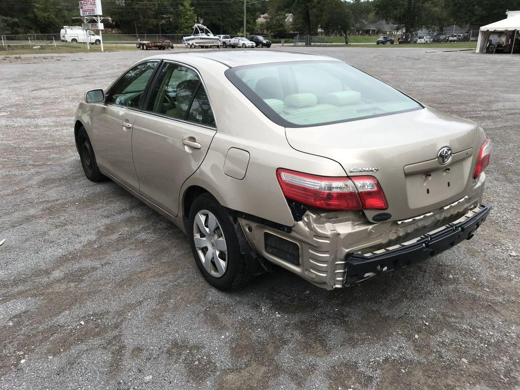 2008 Toyota Camry LE gold 4-door sedan; 210612mi; 2.4L 4 cylinder gas engine; automatic transmission