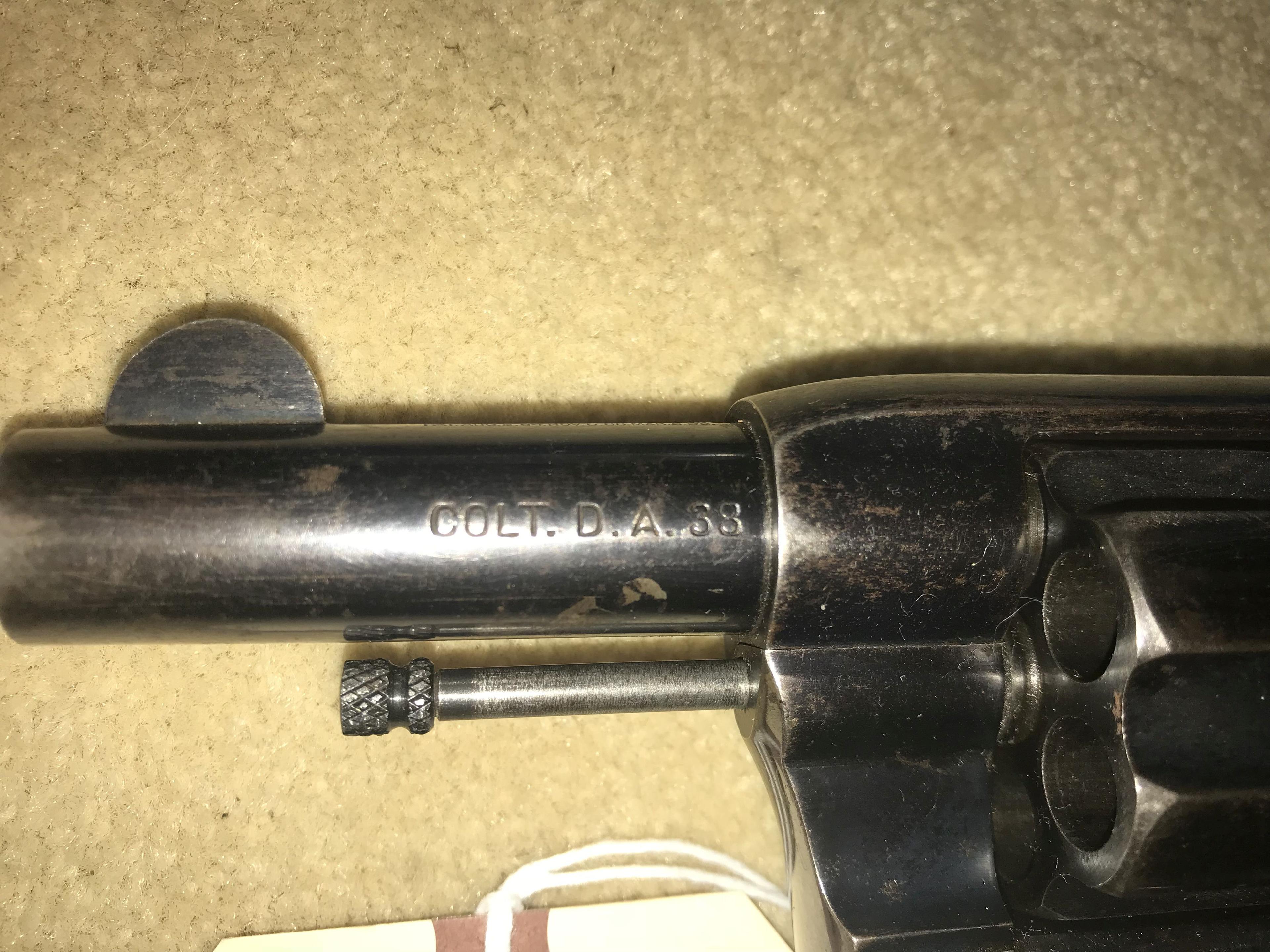 COLT D.A. 38 CAL REVOLVER