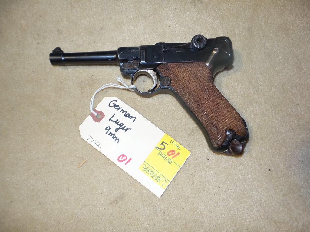 GERMAN LUGER DWM 1917  9MM PISTOL