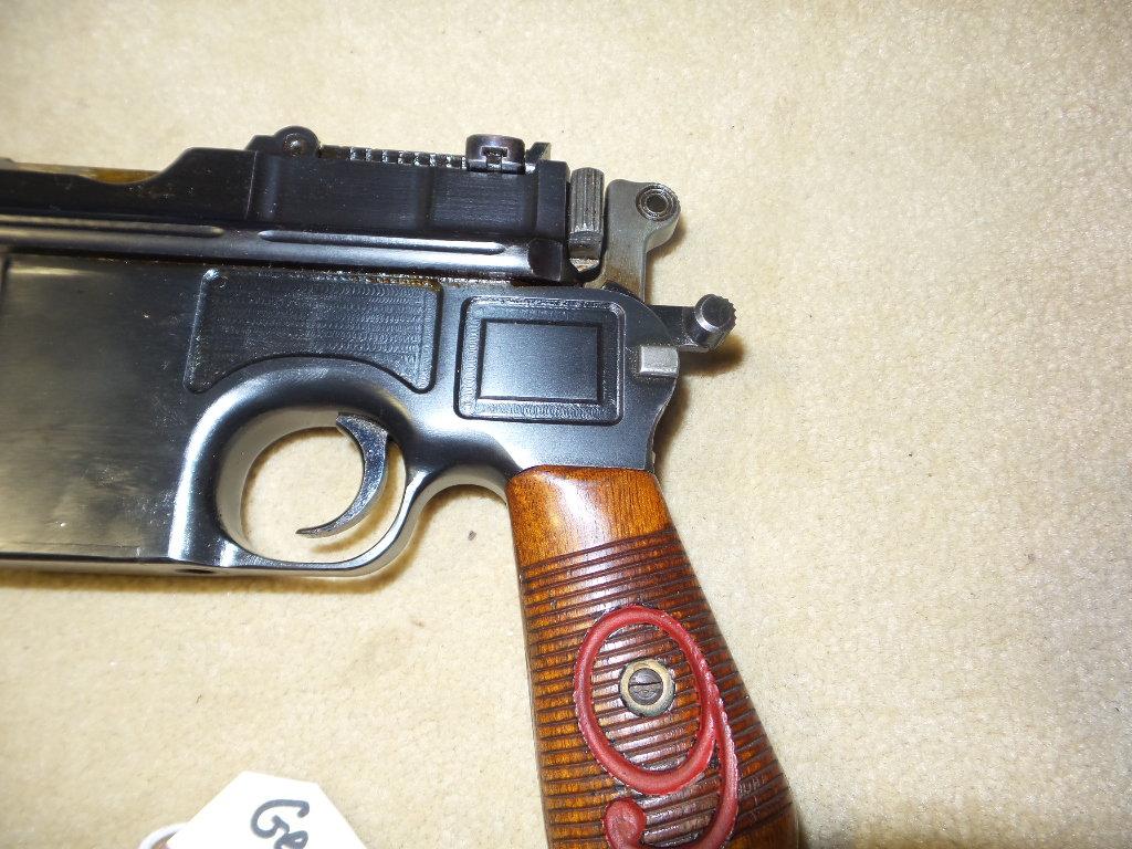 MAUSER C96  Red 9 'BROOM HANDLE' 9MM