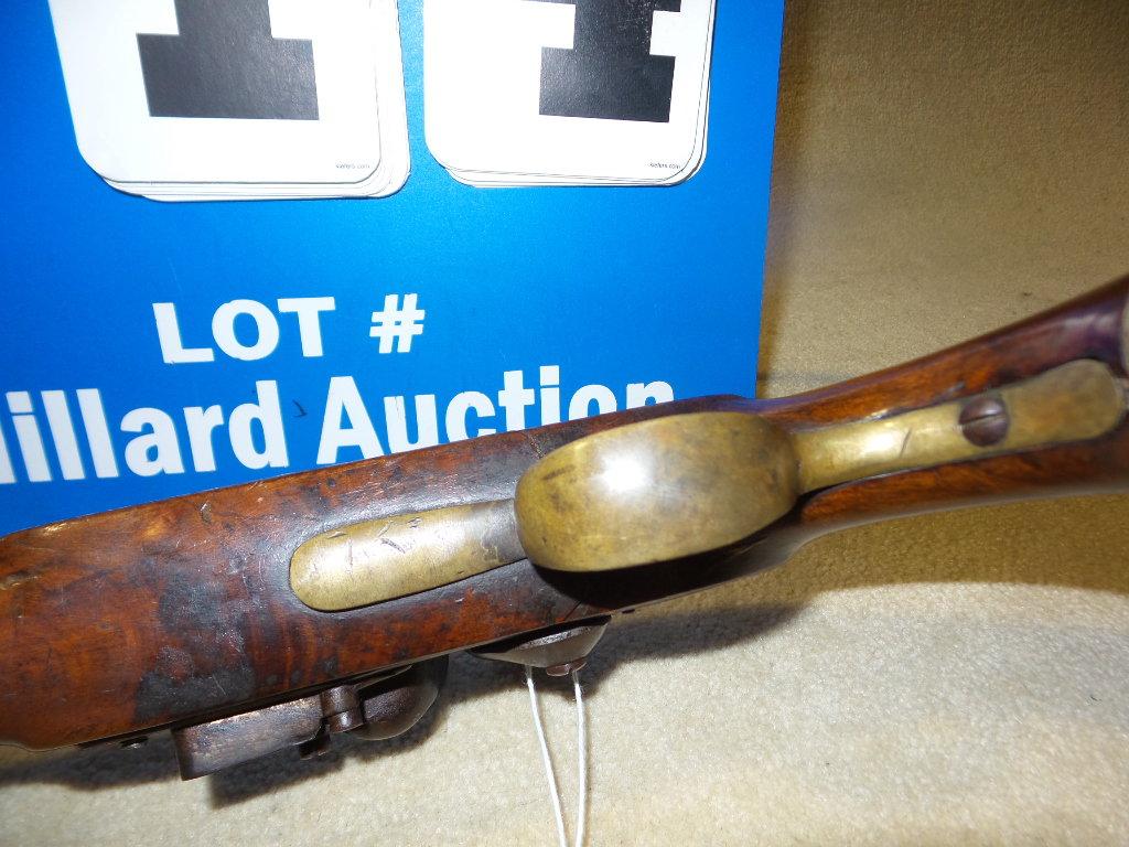 Flintlock Pistol "old" Cracked Wood