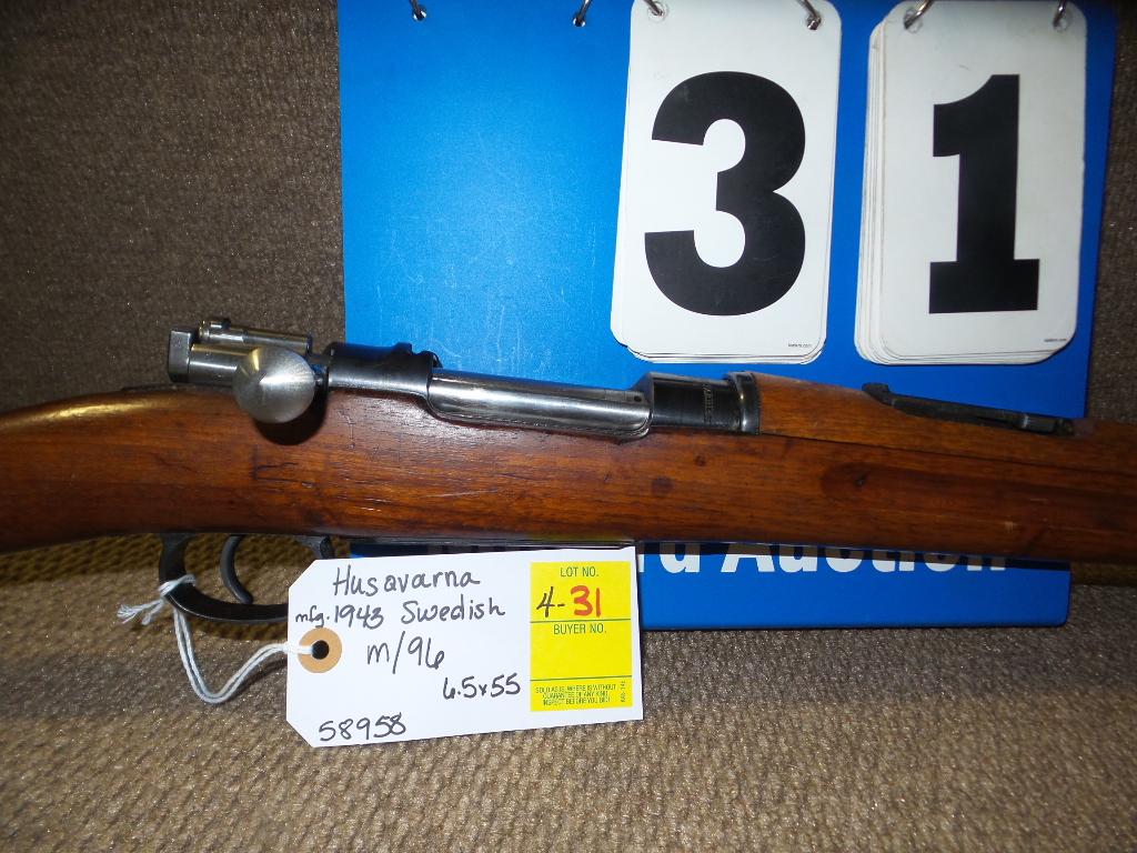 Husqvarana m/96  6.5x55 mfg 1943 Swedish Mauser