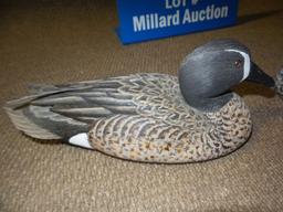 Blue Winged Teal Decoy Pair Carved By Robert Capriola 1983