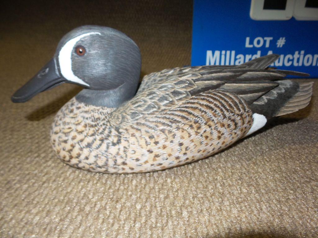 Blue Winged Teal Decoy Pair Carved By Robert Capriola 1983