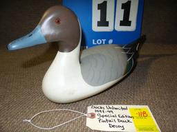 DUCKS UNLIMITED 1998-99 SPECIAL EDITION PINTAIL DUCK DECOY