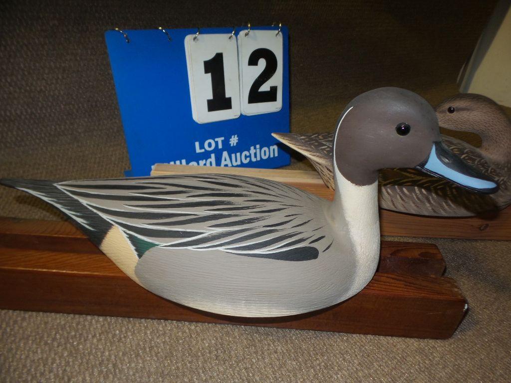 Carved Duck Decoy Set Carved By Robert Capriola for Ducks Unlimited