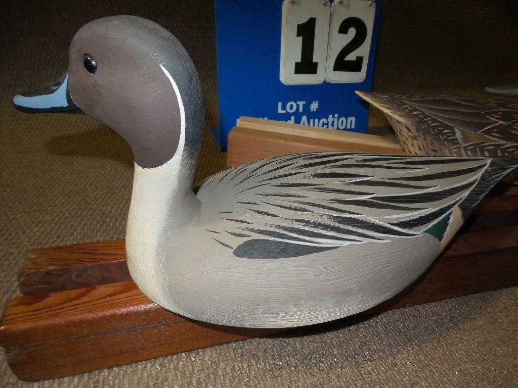 Carved Duck Decoy Set Carved By Robert Capriola for Ducks Unlimited