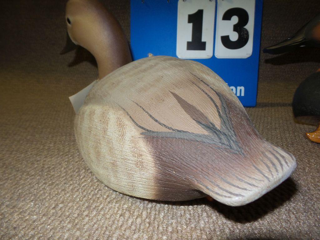 Hand Carved Duck Decoy by Robert Capriola