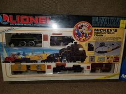 Lionel Train set Mickey's World Tour