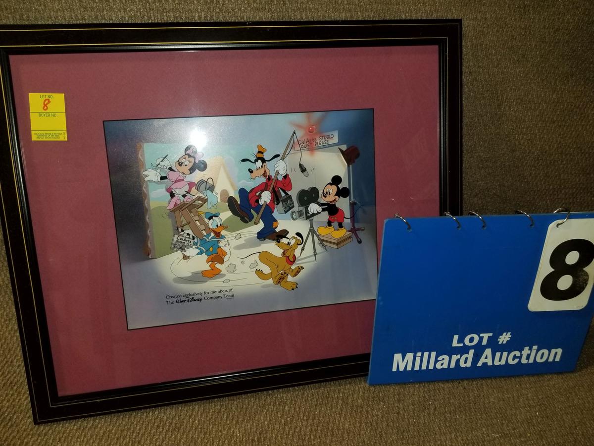 Serigraph cel 'Cal Arts'. "Created exclusively for memebers of the Walt Disney Company Team"