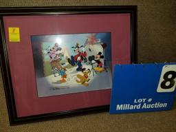 Serigraph cel 'Cal Arts'. "Created exclusively for memebers of the Walt Disney Company Team"