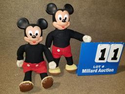 2 Hasbro Hong Kong vintage Mickey Mouse