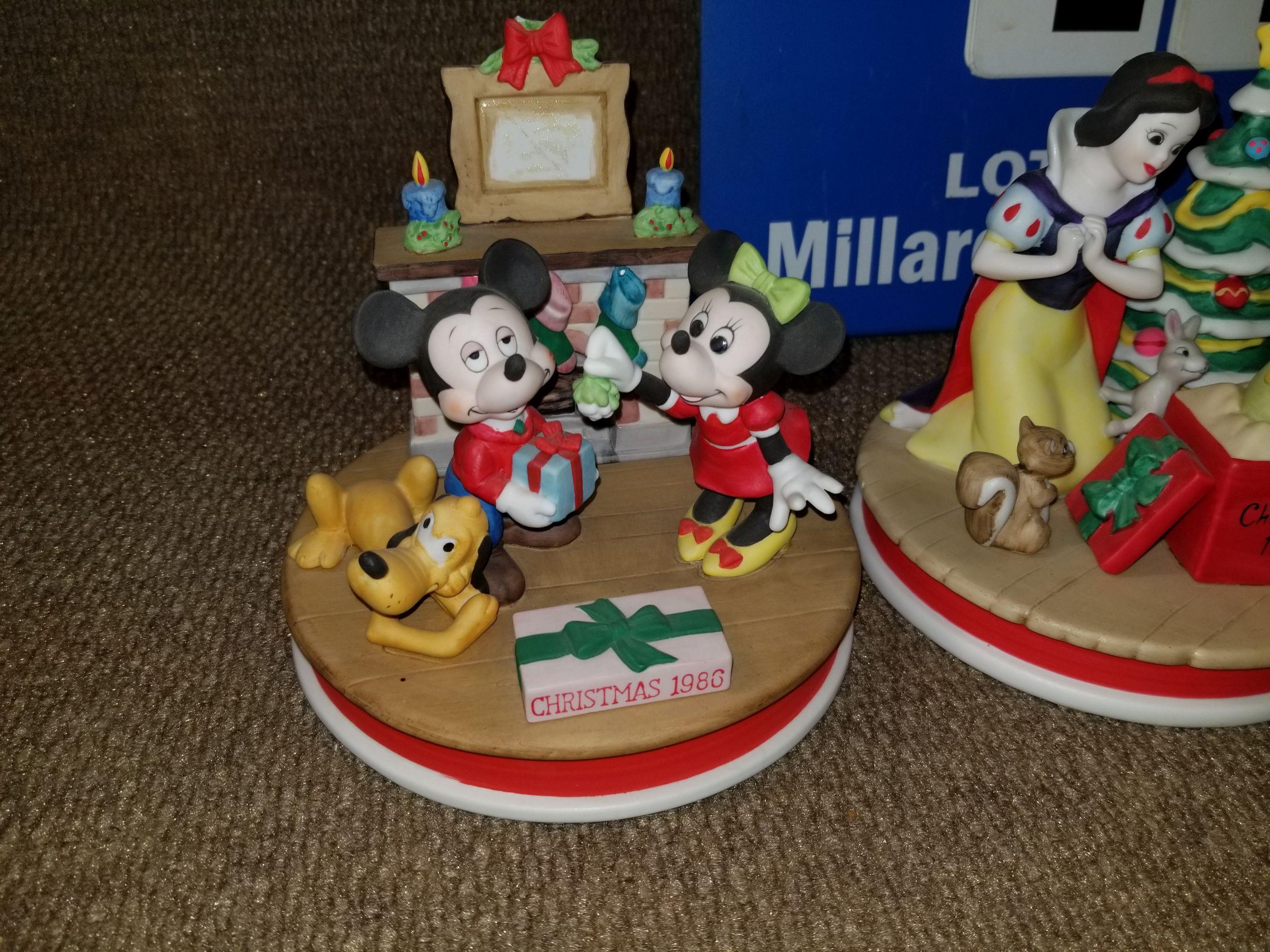 1986, 87, 88 Disney Christmas décor. Limited Editions