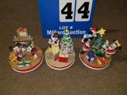 1986, 87, 88 Disney Christmas décor. Limited Editions