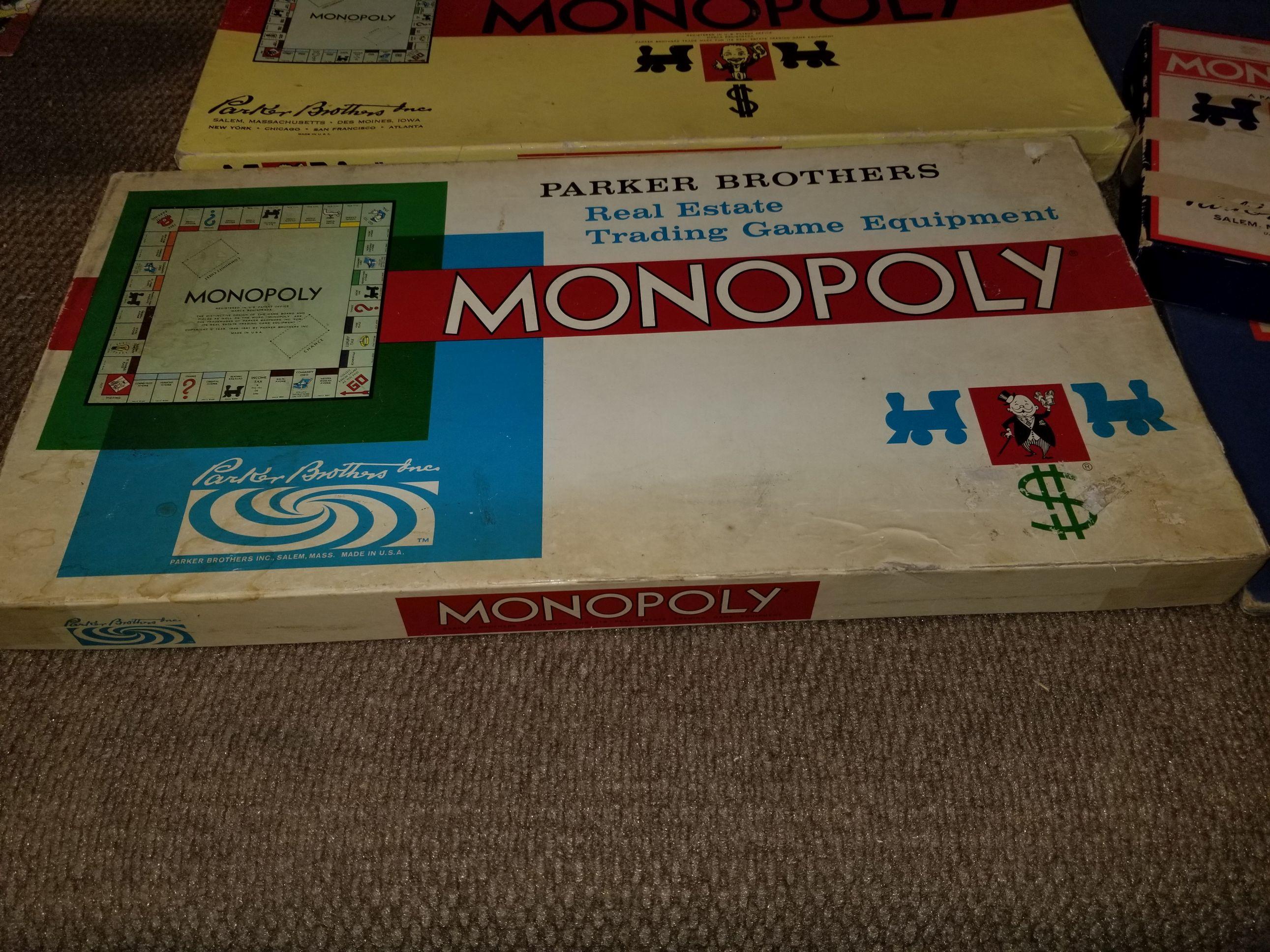 4 Vintage Monopoly Games