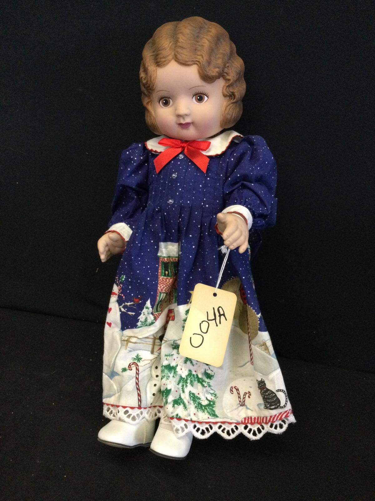 Vintage kingdom Daisy porcelain Winter doll