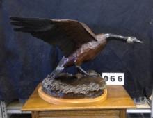 Very Large Canadian Goose Bronze Sculpture