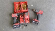 Milwaukee M18 Drill + Impact and a partial impact rated bit set