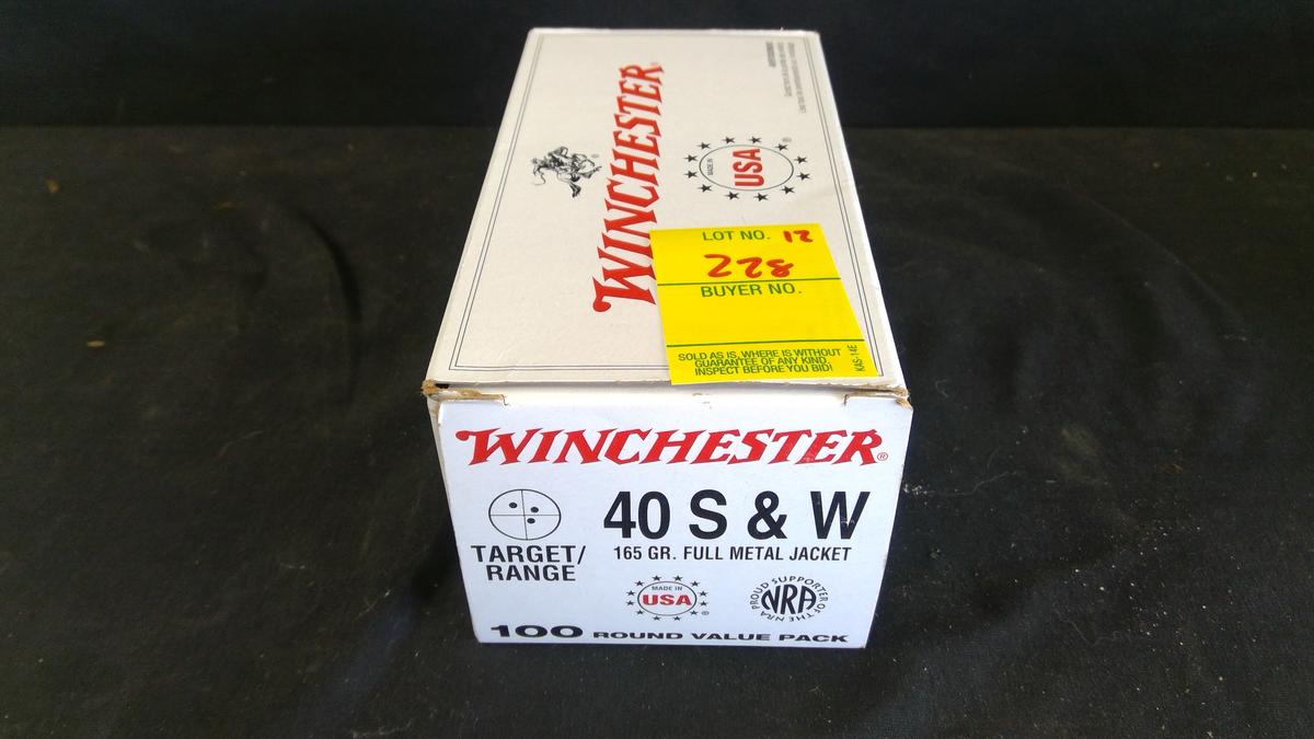 100 Winchester .40s&w FMJ